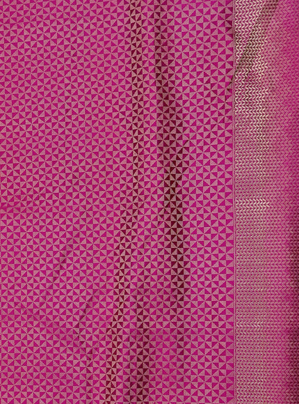 Purple Banarasi Tanshoi Silk Saree