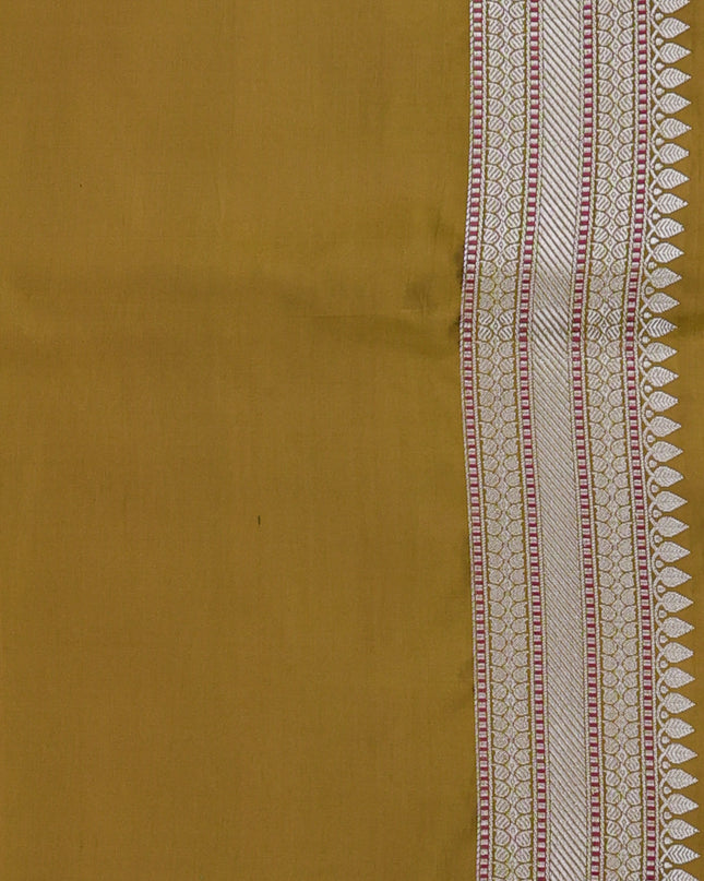 Mehendi Green Banarasi Tanshoi Silk Saree