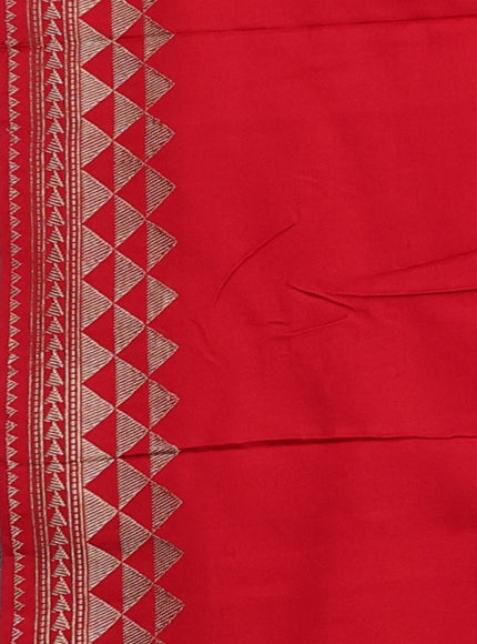 Red Banarasi Tanshoi Silk Saree