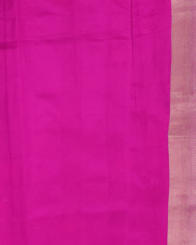Pink Chanderi Silk Saree