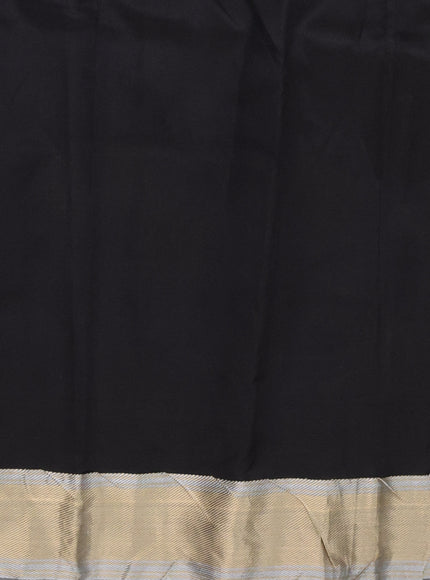 Black Chanderi Silk Saree