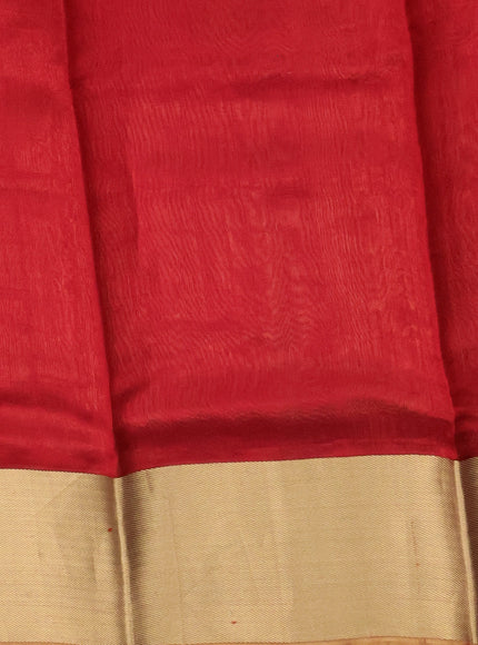 Red Chanderi Silk Saree