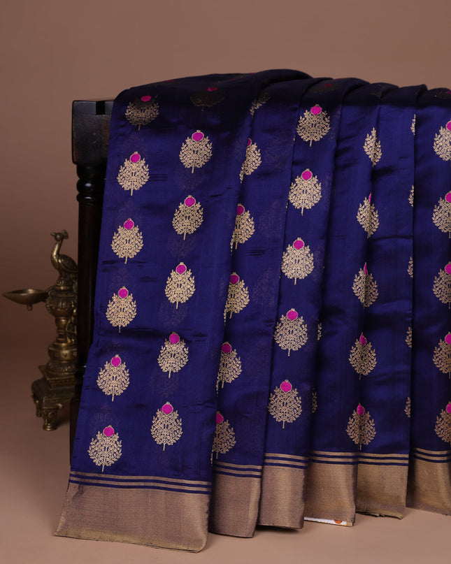 Off White Chanderi Silk Saree