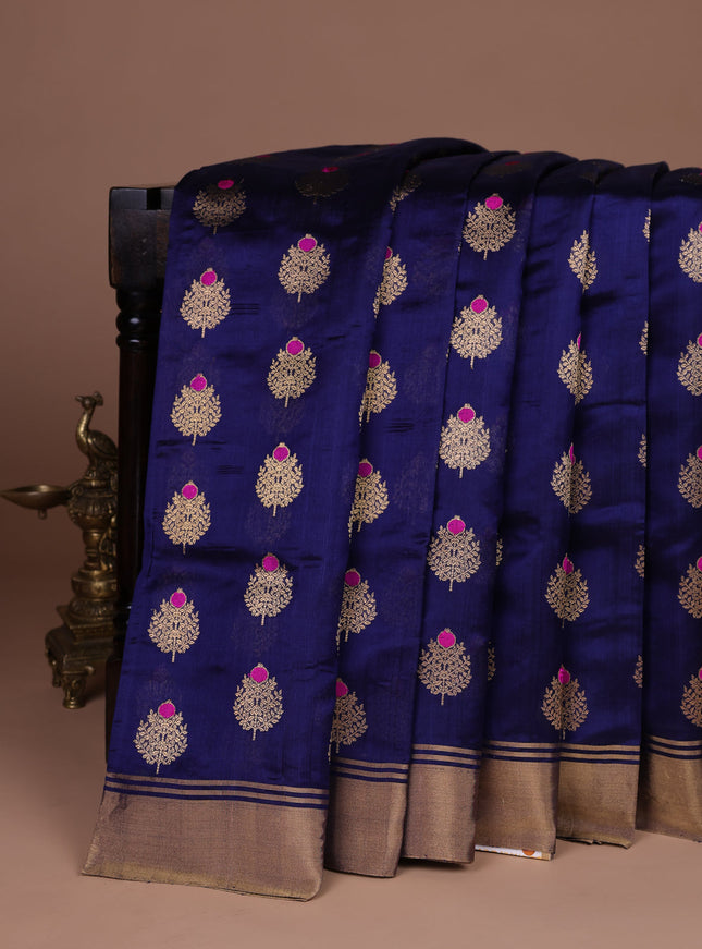 Off White Chanderi Silk Saree