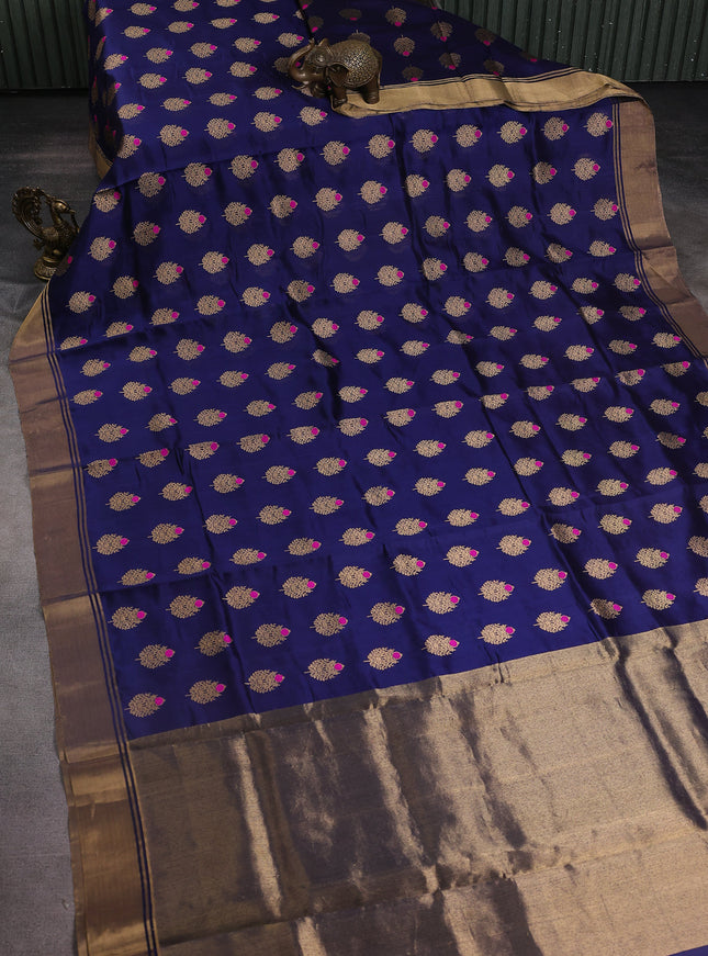 Off White Chanderi Silk Saree