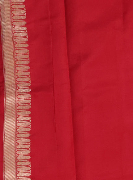 Red Chanderi Silk Saree