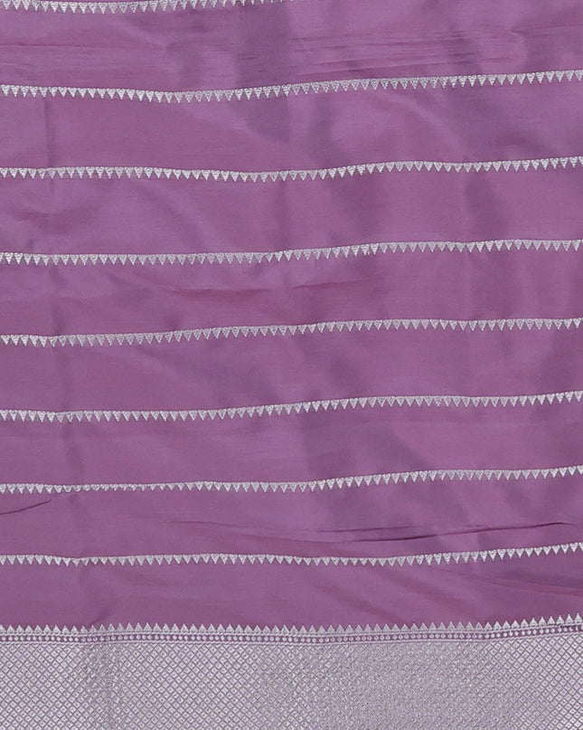 Lavender Banarasi Silk Saree