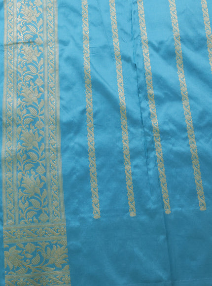 Light Blue Banarasi Silk Saree