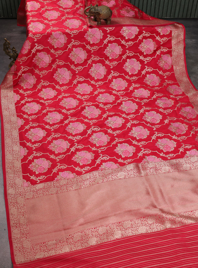 Red Banarasi Silk Saree