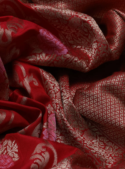 Red Banarasi Silk Saree