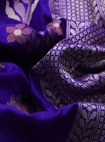 Blue Banarasi Silk Saree