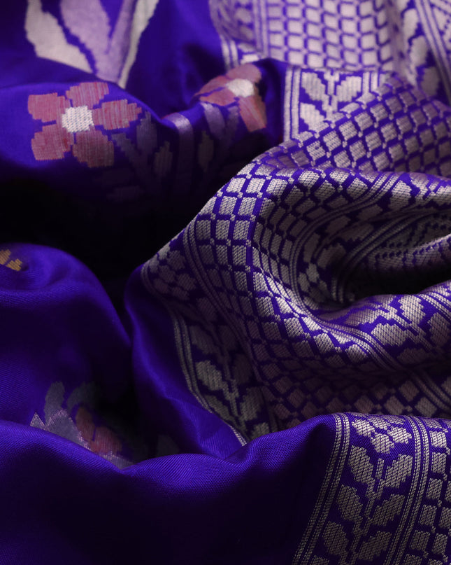 Blue Banarasi Silk Saree