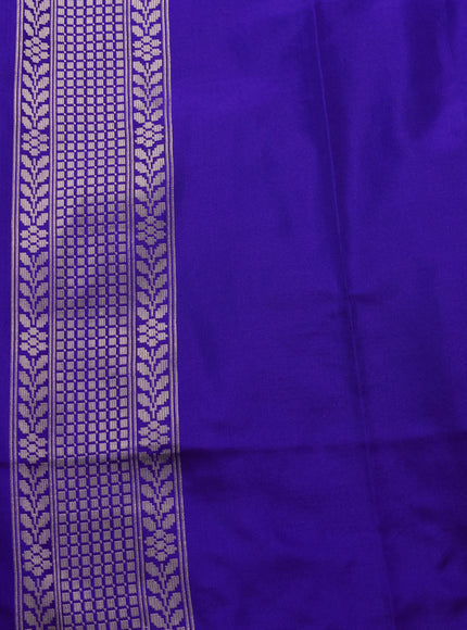 Blue Banarasi Silk Saree