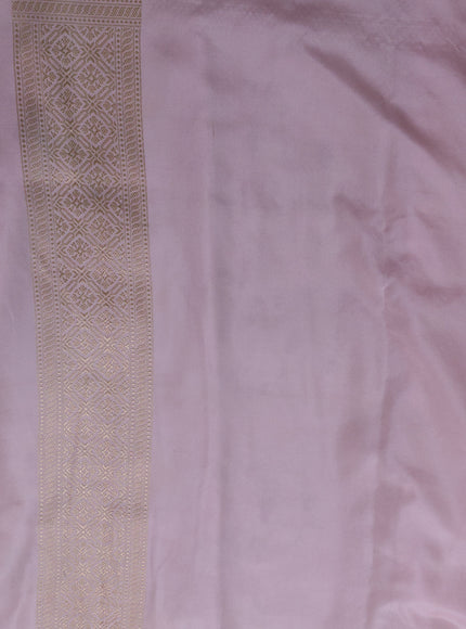 Light Pink Banarasi Silk Saree
