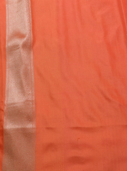 Orange Banarasi Silk Saree