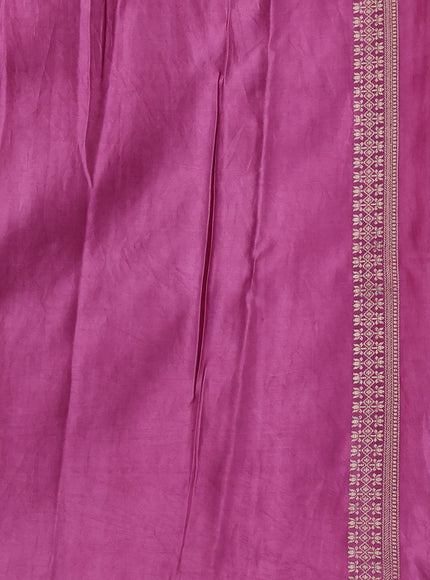 Mauve Pink Banarasi Mushru Silk Saree