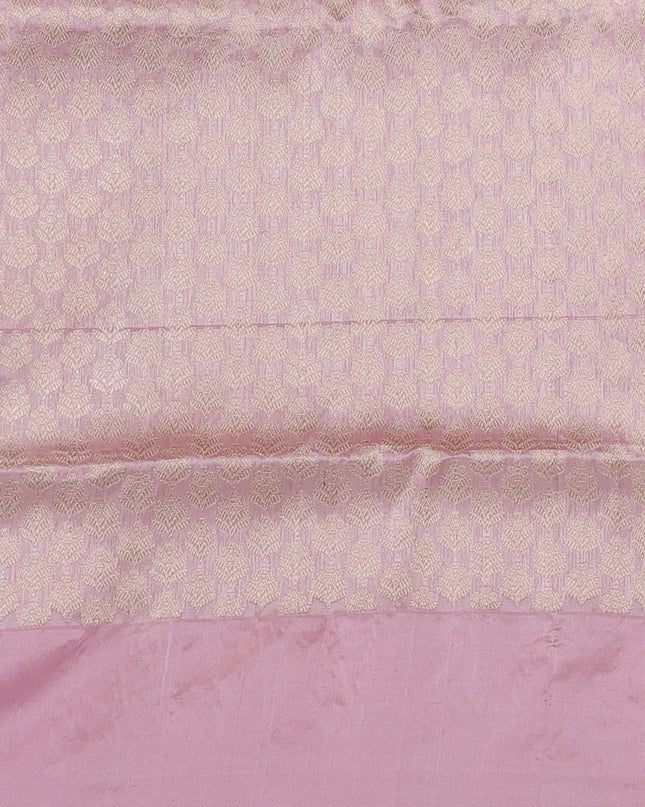 Beige-Peach Banarasi Kora Saree