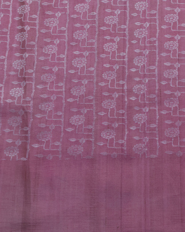 Pista Green -Off White Banarasi Tussar Silk Saree