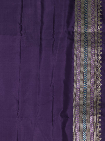 Lavender Banarasi Silk Saree