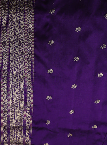 Purple Banarasi Silk Saree