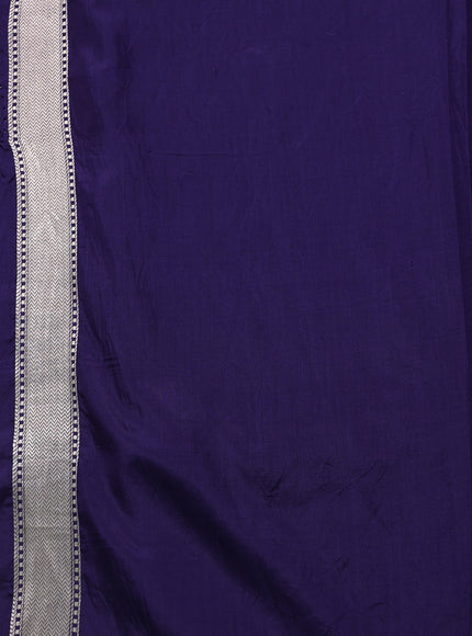 Navy Blue Banarasi Fekwa Silk Saree