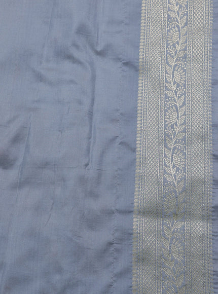 Grey Banarasi Fekwa Silk Saree