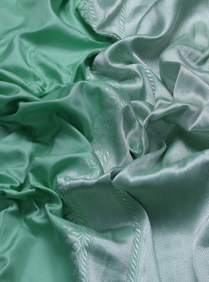 Teal Green Banarasi Fekwa Silk Saree
