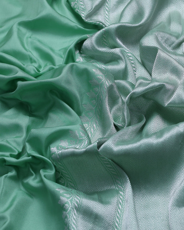 Teal Green Banarasi Fekwa Silk Saree