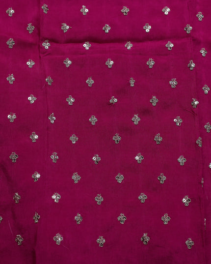 Rani Pink Tussar Silk Saree