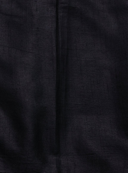Black Tussar Silk Saree
