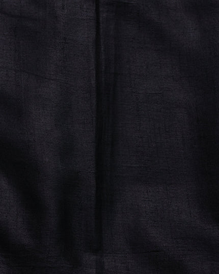 Black Tussar Silk Saree