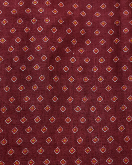 Purple Tussar Silk Saree