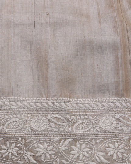 Purple Tussar Silk Saree