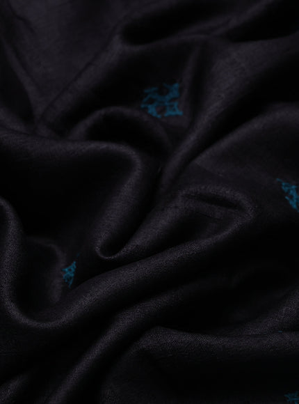 Black Tussar Silk Saree