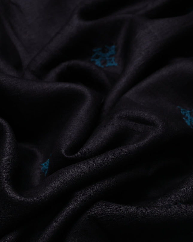 Black Tussar Silk Saree