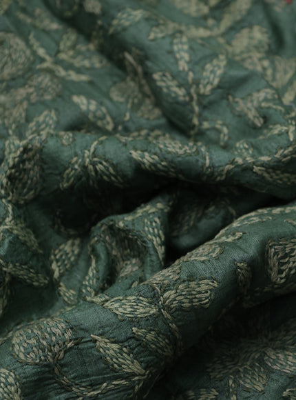 Pastel Green Tussar Silk Saree