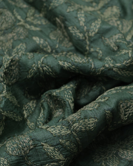Pastel Green Tussar Silk Saree