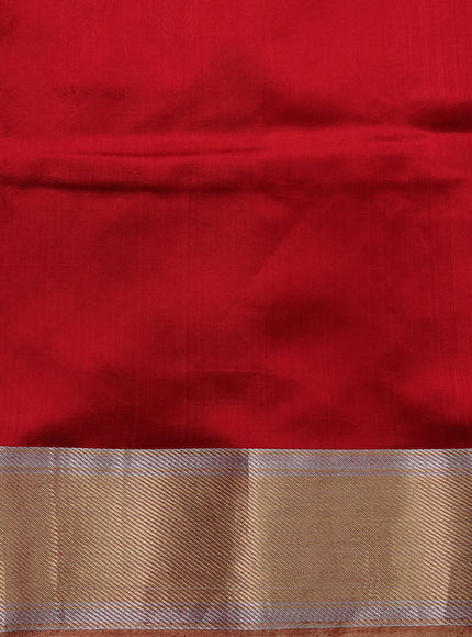 Red Banarasi Chanderi Silk Saree