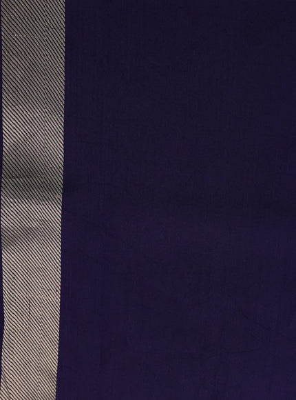 Blue Banarasi Chanderi Silk Saree