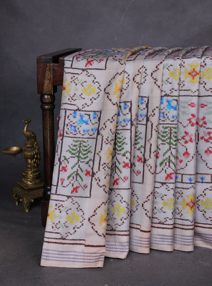 Beige-Brpwn Patan Patola Saree
