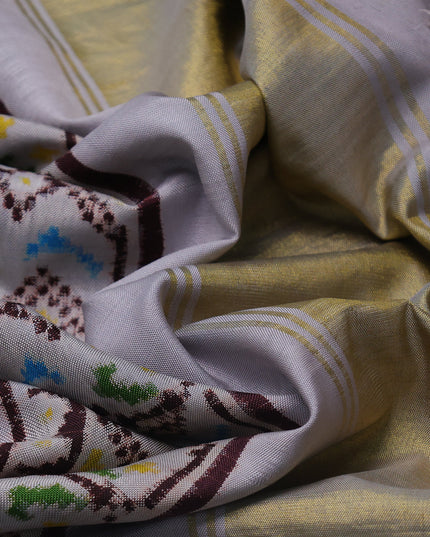 Beige-Brpwn Patan Patola Saree