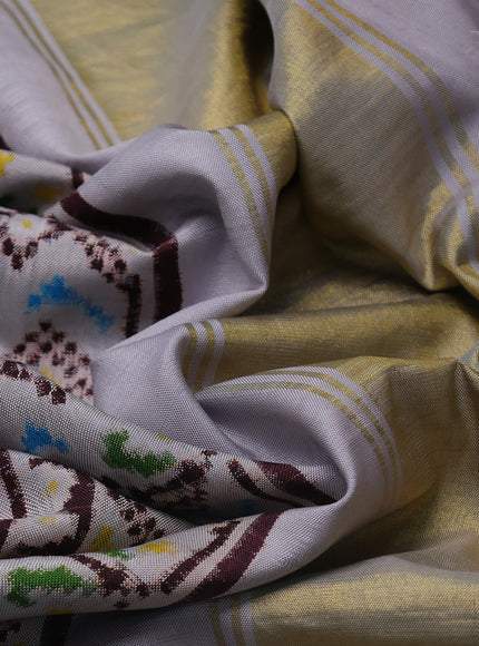 Beige-Brpwn Patan Patola Saree