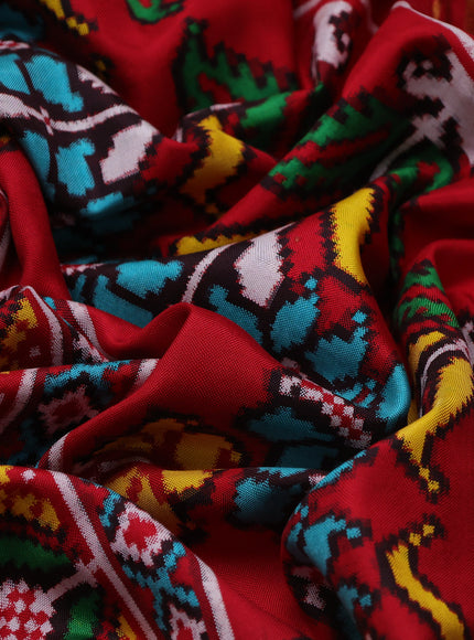 White-Red Patan Patola Saree