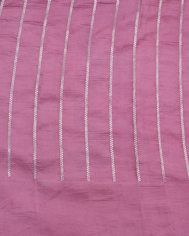 Yellow-Peach Banarasi Crepe Silk Saree