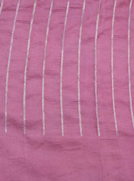 Yellow-Peach Banarasi Crepe Silk Saree