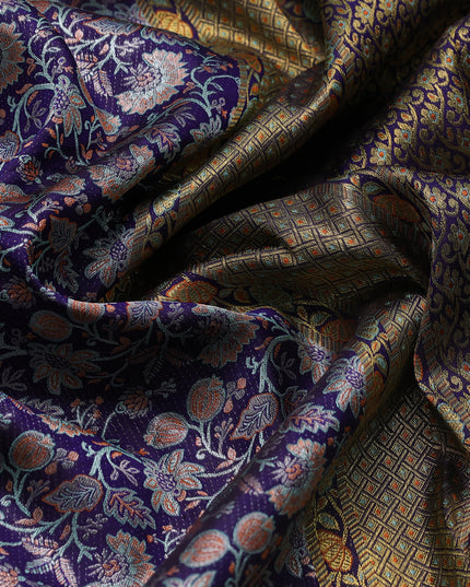 Blue Pure Kanchipuram Silk Saree