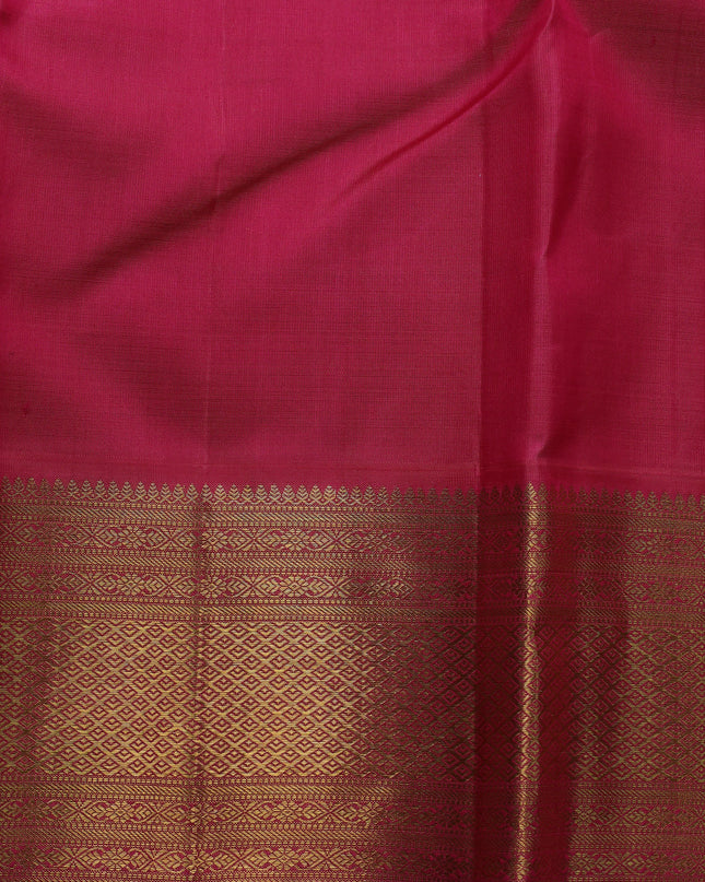 Pista Green-Pink Pure Kanchipuram Silk Saree