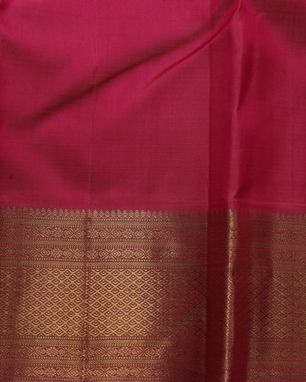 Pista Green-Pink Pure Kanchipuram Silk Saree