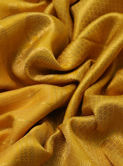 Yellow Kanchipuram Kota Saree
