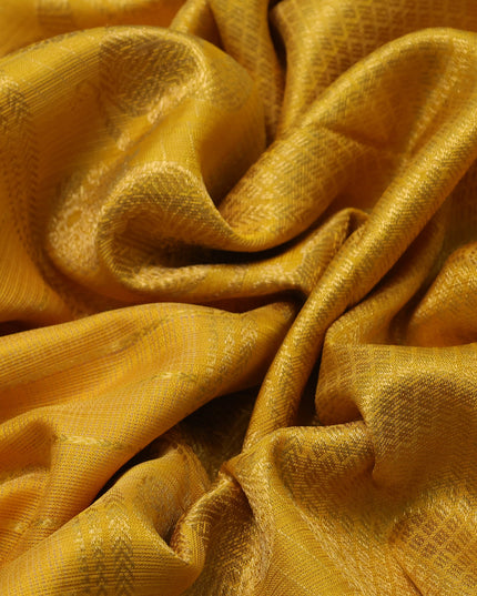 Yellow Kanchipuram Kota Saree